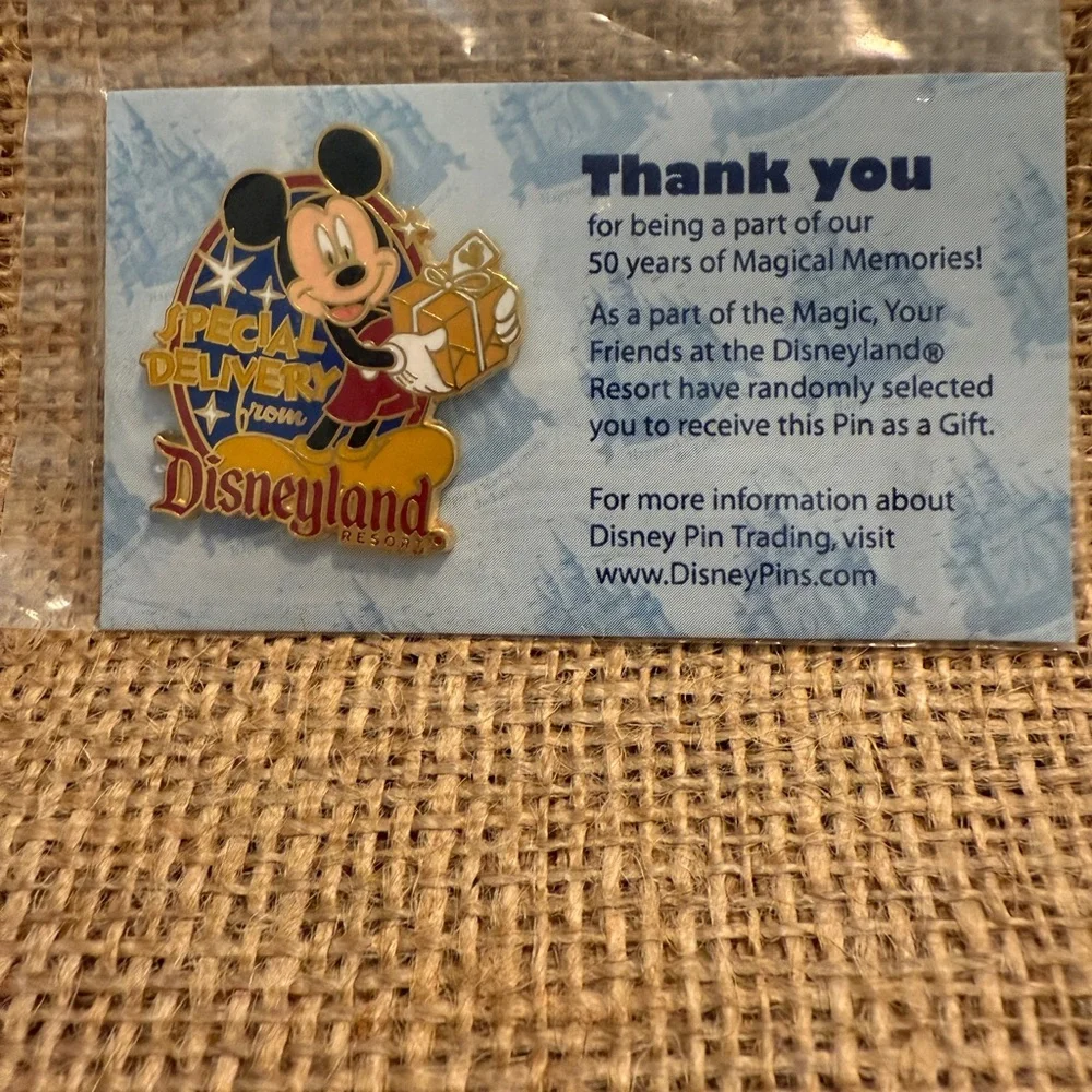 NWT Disneyland Resort 2005 Collectible Pin, 50th Anniversary, ~ 1.5” x 1.5”
